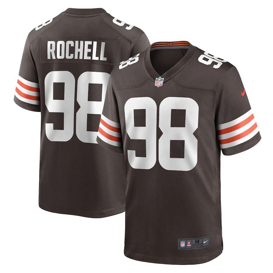 Men Cleveland Browns #98 Isaac Rochell Nike Brown Game Player NFL Jersey